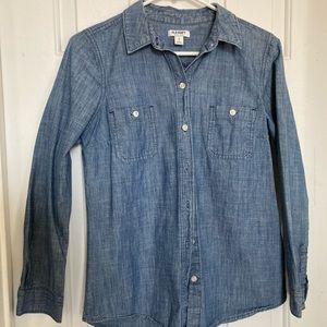 Old Navy Light Denim Button Down Shirt